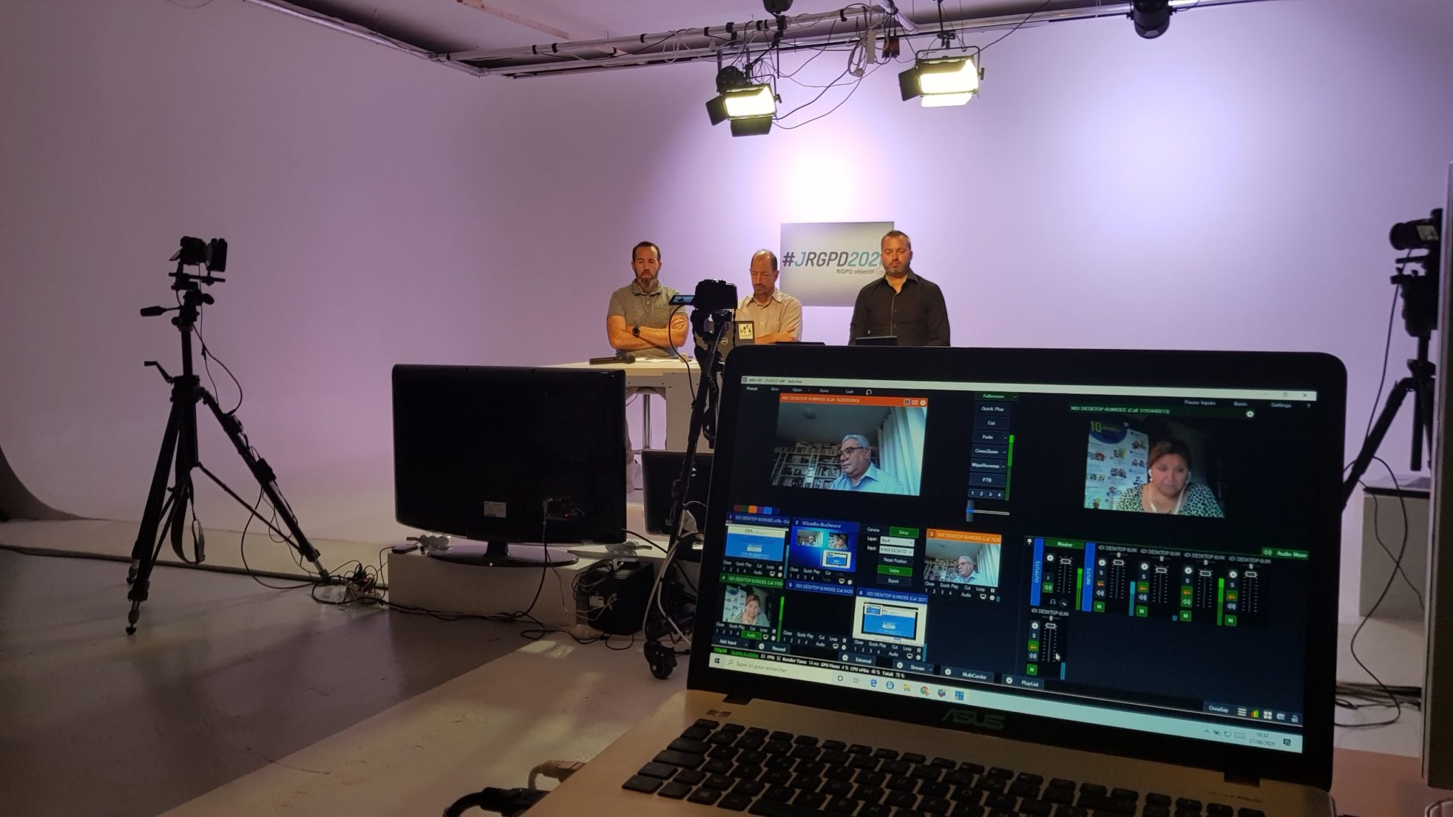 Plateau TV en direct avec Vmix